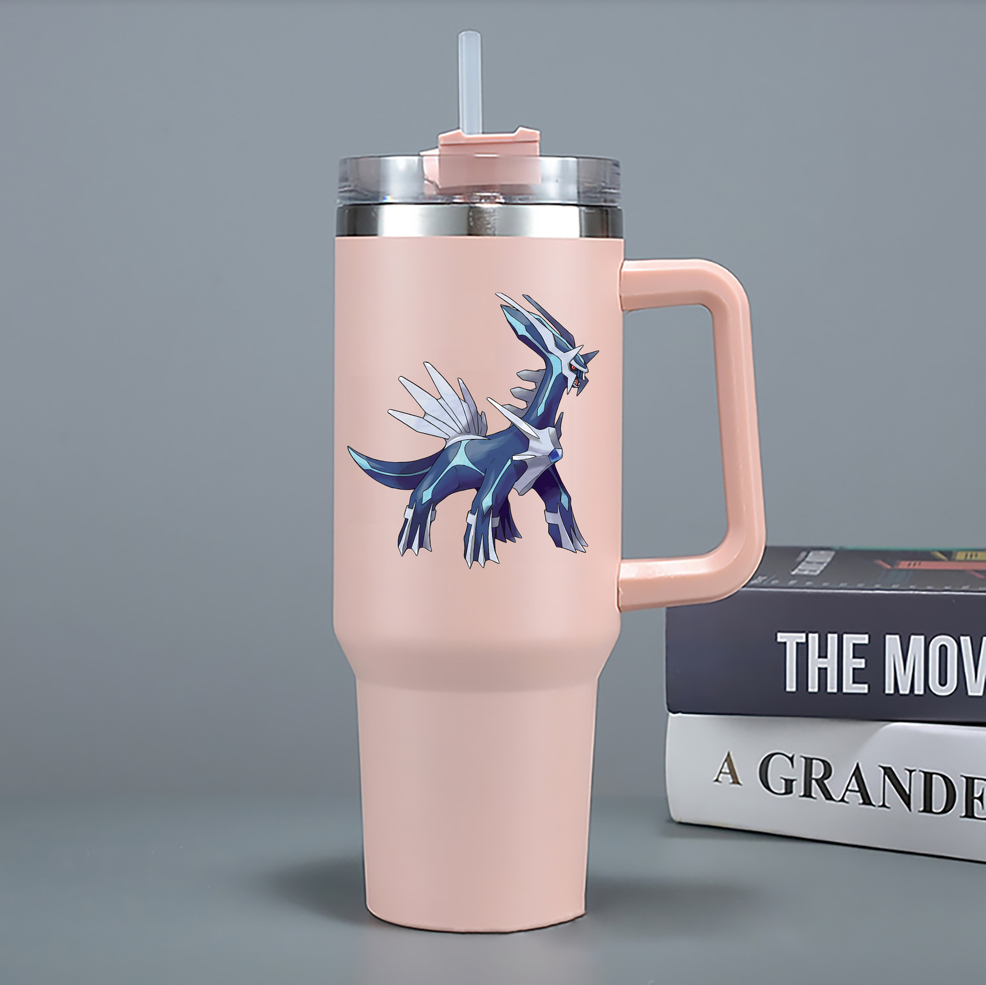 （画像用） ポケットモンスター Pokémon 1200mL車用タンブラー - クリスタルステッカー（プラスチックストロー付き）